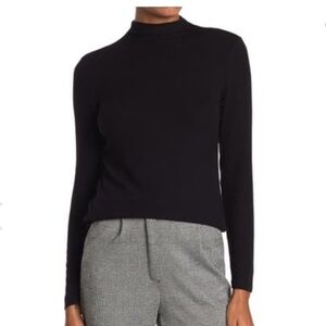 Catherine Malandrino rib knit mock neck sweater